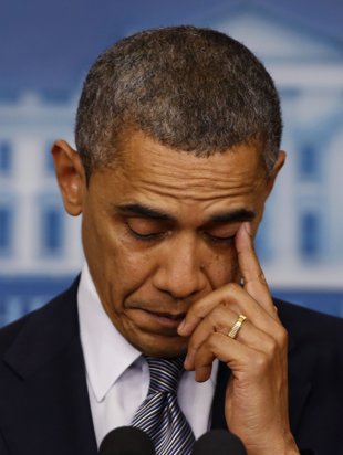 اشک باراک اوباما