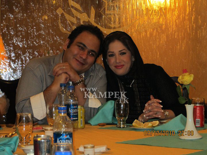 رضا داود نژاد و همسرش