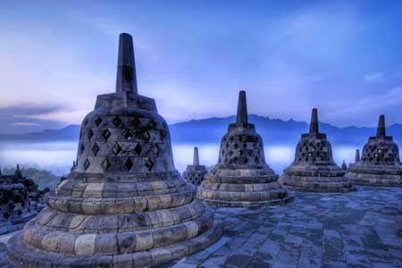 معبد بوروبودر در اندونزی