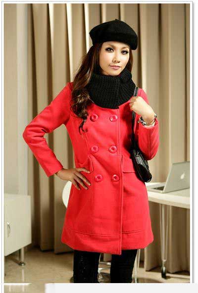 مدل مانتو قرمز رنگ