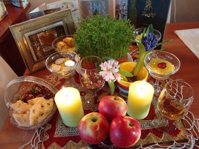 چیدمان سفره هفت سین