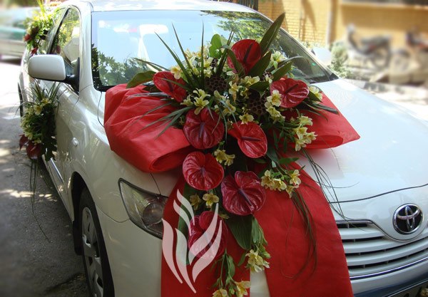 عکس های تزئین شیک ماشین عروس.