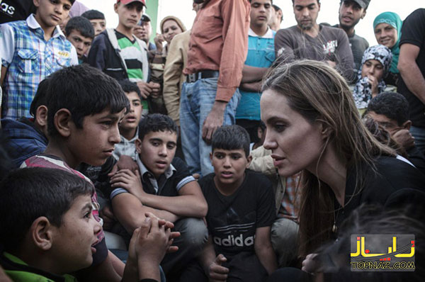 عکس های آنجلینا جولی در کنفرانس خبری روز جهانی آوارگان در اردن