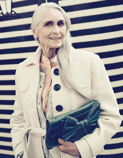 پیرزنی 85 ساله که سوپر مدل معروف است +عکس