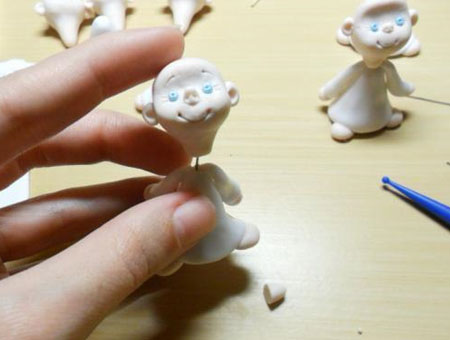 ساخت عروسک های خمیری,درست کردن فرشته های خمیری