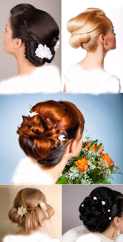 مدل آرایش عروس و مدل شنیون موی عروس
