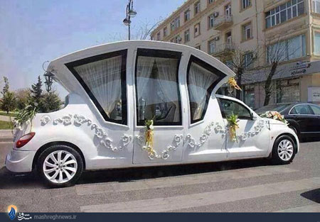 خاص ترین ماشین عروس در دنیا! +عکس