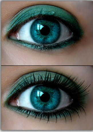 آرایش چشم به رنگ سبز