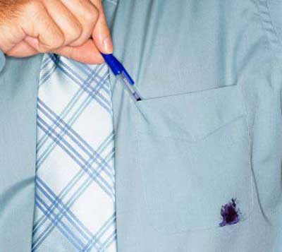 پاک کردن جوهر خودکار از روی لباس