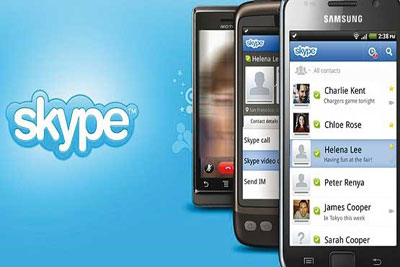 روش کار با skype در موبایل