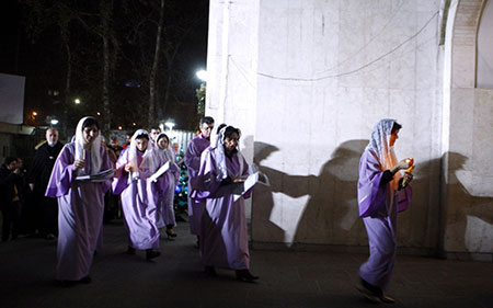 عکس های مراسم سال نو میلادی در تهران