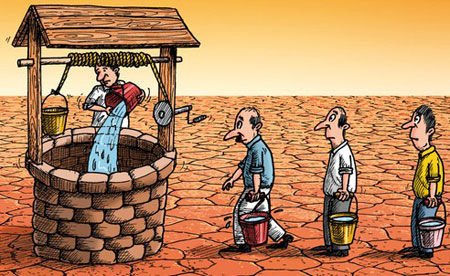 کاریکاتورهای مفهومی و زیبا در مورد کم آبی