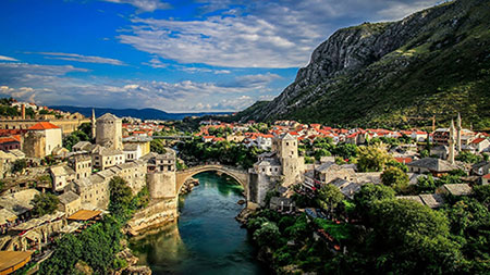 پل قدیمی شهر Mostar, بوسنی و هرزگوین