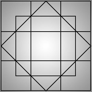 معمای تصویری : چند مربع می بینید؟