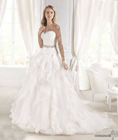 مدل لباس عروس اروپایی جذاب