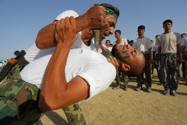 آموزش نیروهای داوطلب عراقی در نجف