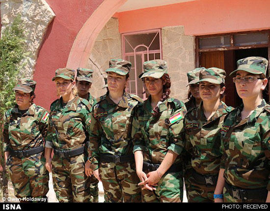 عکس های دختران ایزدی "یگان آفتاب" که به جنگ داعش می روند