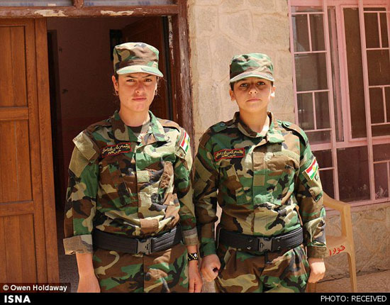 عکس های دختران ایزدی "یگان آفتاب" که به جنگ داعش می روند
