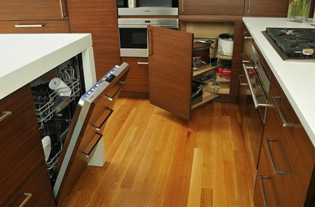 مدل کابینت و کشو گوشه آشپزخانه