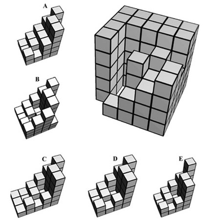تست هوش کامل کردن مربع