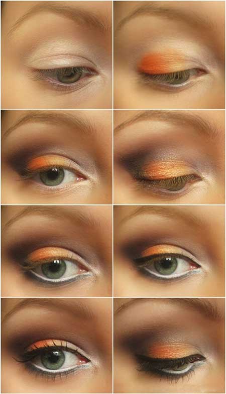 مدل آرایش چشم برای فصل پاییز و زمستان