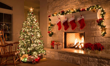 ایده های تزیینات کریسمس,تزیین خانه برای کریسمس