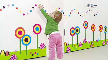 مدل کاغذ دیواری فانتزی برای اتاق کودک