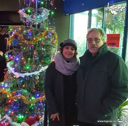 افسانه چهره آزاد و همسرش افسانه چهره آزاد و همسرش