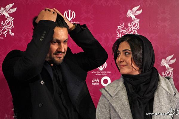  باران کوثری و حامد بهداد در افتتاحیه سی و چهارمین جشنواره فیلم فجر