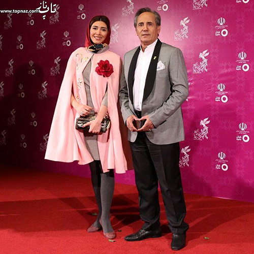 مجید و نیکی مظفری در افتتاجیه سی و چهارمین جشنواره فیلم فجر
