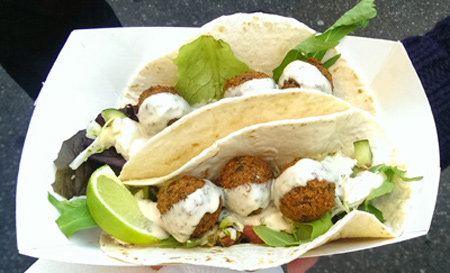 Prepare delicious falafel fast food for days housecleaning