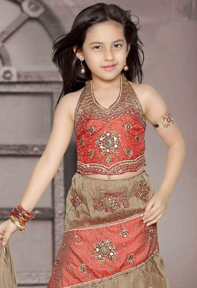 زیباترین مدل لباس هندی مجلسی بچه گانه