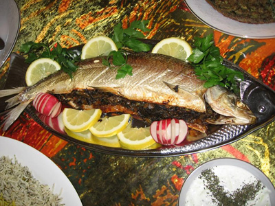 طرز تهیه ماهی شکم پر برای شب عید نوروز