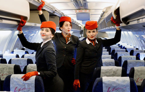 عکس زنان مهماندار هواپیمایی روسیه