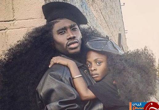 عکس های پدر و دختر سیاه پوست که به دلیل موهایشان معروف شدند!