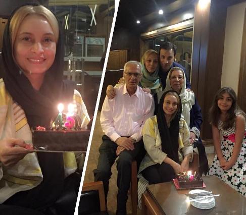 عکس مریم کاویانی در جشن تولدش