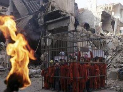 زنده سوزاندن 19 دختر کرد توسط داعش