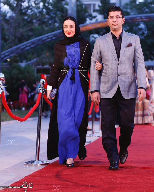 عکس بازیگران و همسرانشان - شیلا خداداد با همسرش در جشن حافظ