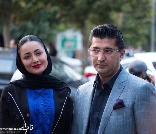 عکس بازیگران و همسرانشان - شیلا خداداد با همسرش در جشن حافظ