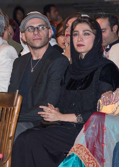عکس بابک حمیدیان و مینا ساداتی در جشن خانه سینما
