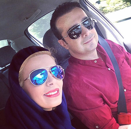 عکس سپند امیرسلیمانی و همسرش