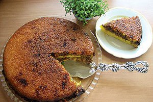 ته چین مرغ و قارچ با پلوپز ته چین مرغ و قارچ با پلوپز
