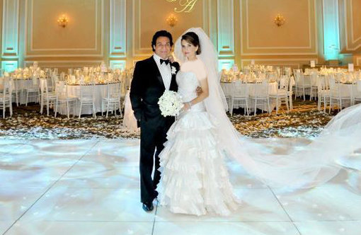عکس های جذاب مراسم عروسی اندی و همسرش شینی