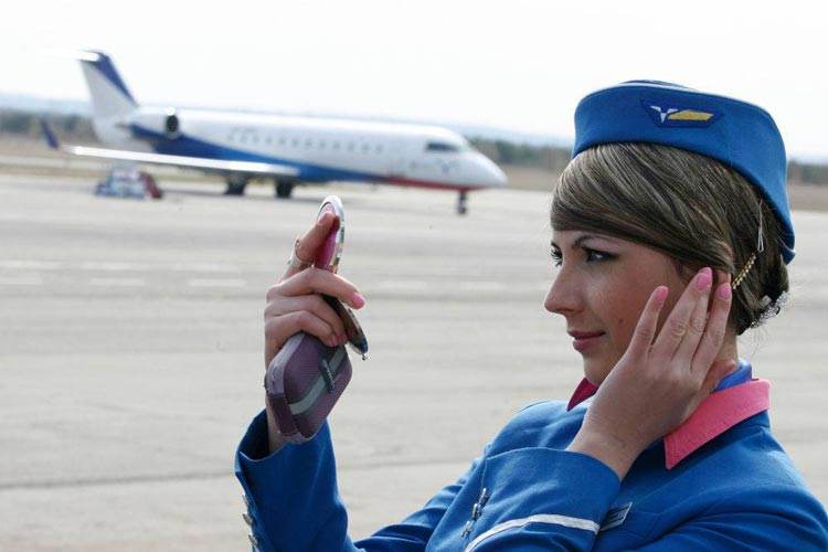 مهماندار زن هواپیمایی تاتارستان