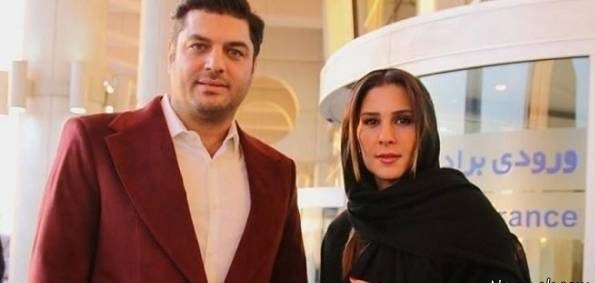 عکس سام درخشانی و همسرش در جشنواره فجر 35
