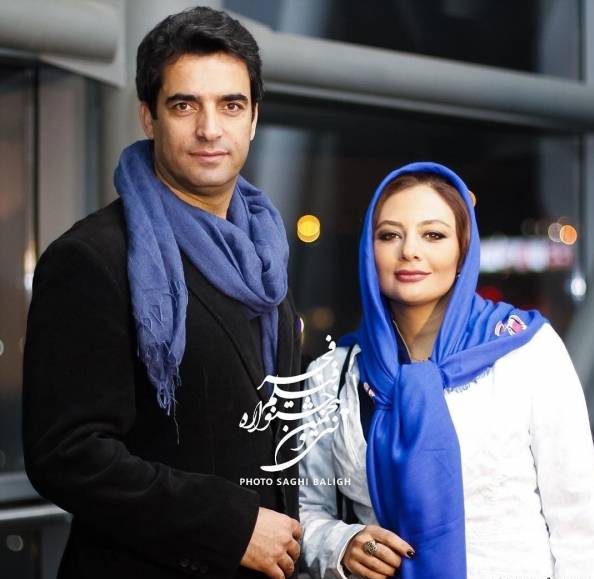 عکس یکتا ناصر در کنار همسرش منوچهر هادی در جشنواره فجر 35
