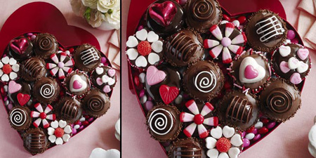 عکس هایی از تزیین شکلات ولنتاین