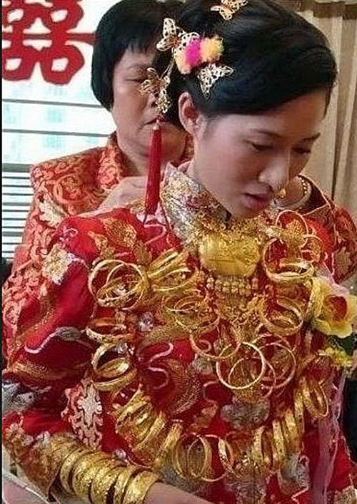 عکس گران قیمت ترین عروس خانم دنیا!