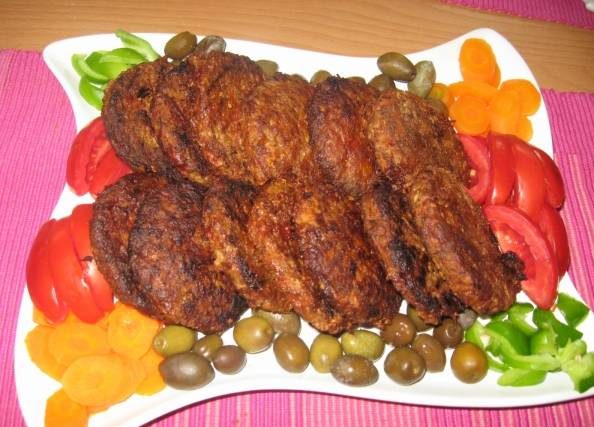 کباب تابه ای با سبزی های معطر