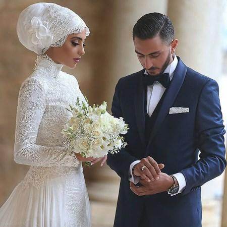  زیباترین مدل لباس های عروس پوشیده اسلامی